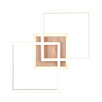 Čierno-hnedé LED stmievateľné stropné svietidlo 28x57 cm Giro – Trio - Image 4