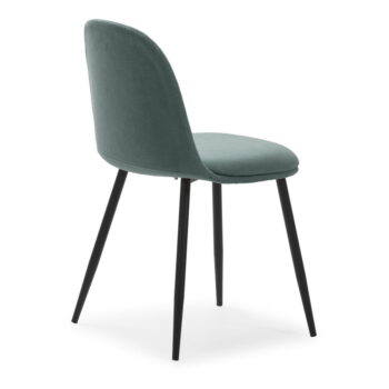 Tyrkysové jedálenské stoličky v súprave 4 ks Malila – Marckeric – Obrázok 4