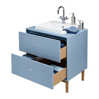 Svetlomodrá závesná skrinka s umývadlom bez batérie 80x62 cm Color Bath – Tom Tailor - Image 11