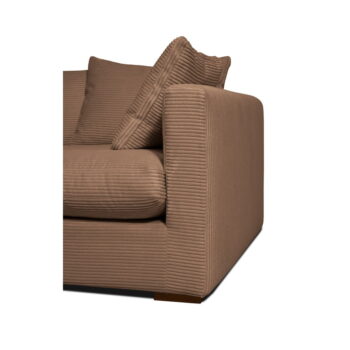 Svetlohnedá menčestrová pohovka 220 cm Comfy – Scandic - Image 5
