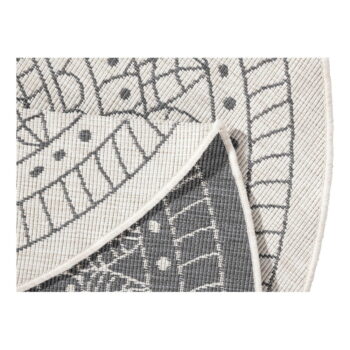 Sivo-krémový vonkajší koberec NORTHRUGS Porto, ⌀ 140 cm - Image 3