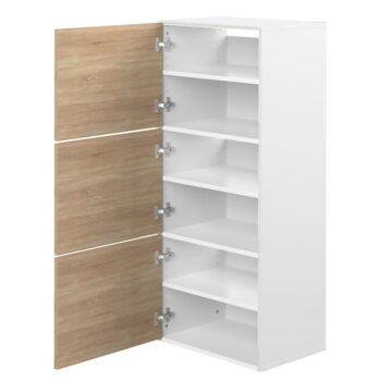 Biela skrinka na topánky v dekore duba Bamboo - TemaHome - Image 5