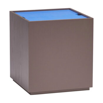 Truhlica z jaseňového dreva v modrej a tmavosivej farbe 40x45 cm Vault – Hübsch - Image 2