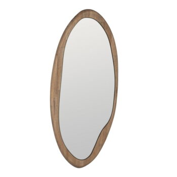 Nástenné zrkadlo s dreveným rámom 50x100 cm Rona – Ixia – Obrázok 2