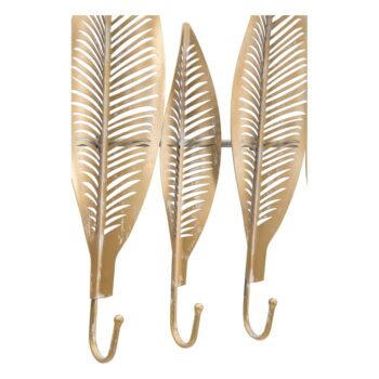 Kovový nástenný vešiak v zlatej farbe Long Leaf – Mauro Ferretti - Image 4