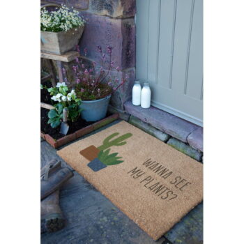 Rohožka z kokosového vlákna 60x90 cm Wanna See My Plants – Artsy Doormats – Obrázok 9