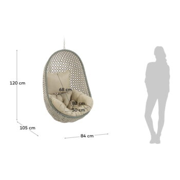 Závesné záhradné kreslo Kave Home Damila - Image 9