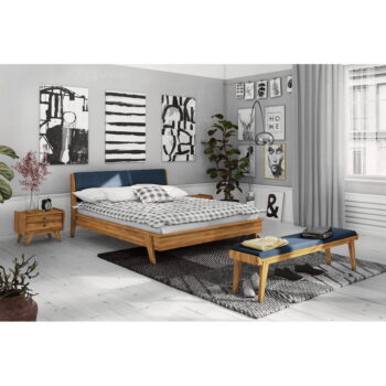 Dvojlôžková posteľ z dubového dreva 200x200 cm Retro 1 - The Beds - Image 2