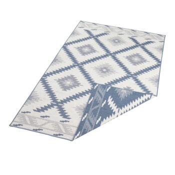 Modro-krémový vonkajší koberec NORTHRUGS Malibu, 170 x 120 cm - Image 6