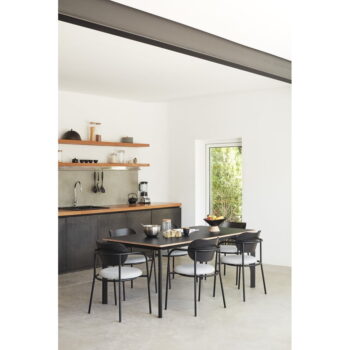 Čierno-sivá jedálenská stolička v dekore jaseňa Eclipse - Teulat – Obrázok 9