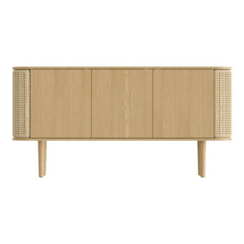 Nízka komoda v dekore duba v prírodnej farbe 150x75 cm Treasures – UMAGE - Image 2
