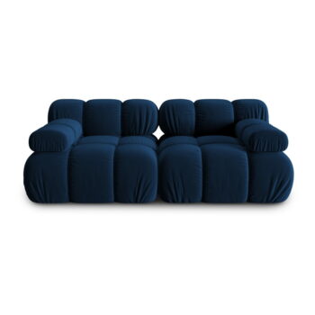 Modrá zamatová pohovka 188 cm Bellis – Micadoni Home