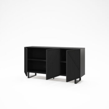 Čierna komoda 151x80x35 cm Peta – Marckeric - Image 6