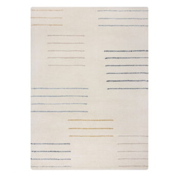 Krémový ručne tkaný vlnený koberec 200x290 cm Dottie Geometric – Flair Rugs - Image 6