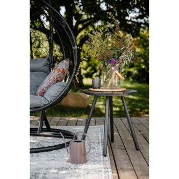 Sivý záhradný stôl Bonami Essentials Lounge, ø 51 cm - Image 2