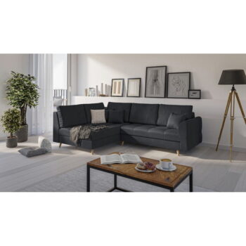 Tmavosivá rohová pohovka (ľavý roh) Ariella - Ropez - Image 3