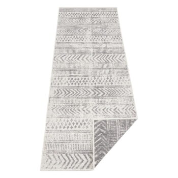 Sivo-krémový vonkajší koberec NORTHRUGS Biri, 80 x 350 cm - Image 5