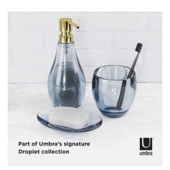 Modrý plastový téglik na zubné kefky Droplet - Umbra - Image 11