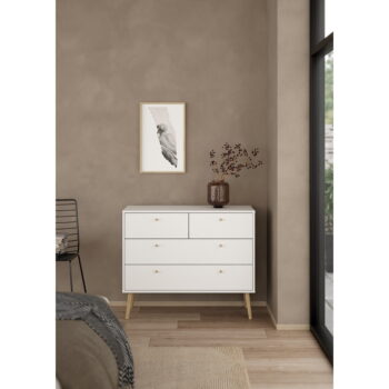 Biela nízka komoda 99x82 cm Bodo – Tvilum – Obrázok 9