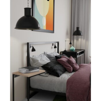 Čierne nástenné svietidlo ø 12 cm Freja – CustomForm - Image 8