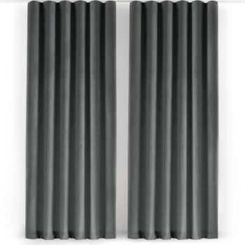 Tmavosivý zamatový dimout záves 200x300 cm Velto – Filumi - Image 2