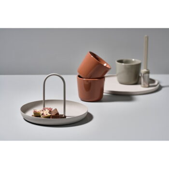 Čierny kovový servírovací podnos Zone Singles, ø 20 cm – Obrázok 7