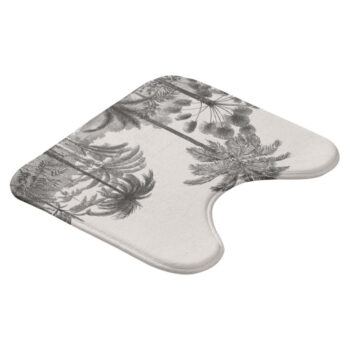 Čierno-béžová WC kúpeľňová predložka 45x45 cm Cocoty – douceur d'intérieur – Obrázok 3