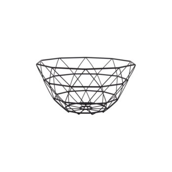 Čierna misa na ovocie PT LIVING Diamond, ⌀ 30 cm
