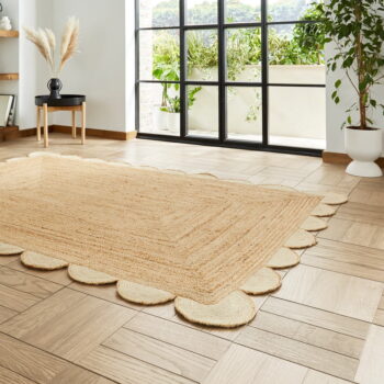 Jutový koberec v prírodnej farbe 120x170 cm Savannah Jute – Think Rugs – Obrázok 4