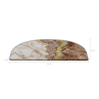 Nášľapy na schody vo svetlohnedo-krémovej farbe v súprave 16 ks 20x65 cm Golden Marble – Vitaus - Image 5