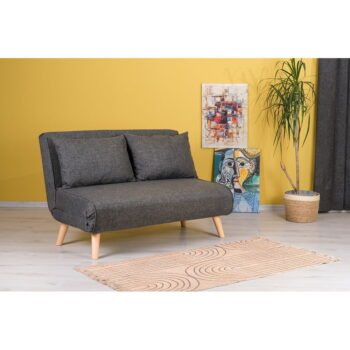 Tmavosivá rozkladacia pohovka 120 cm Folde – Artie - Image 2
