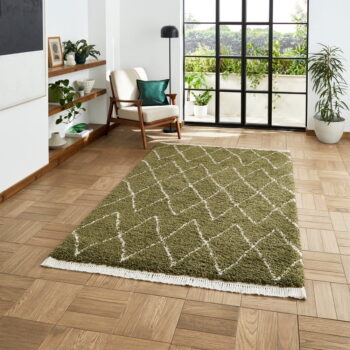 Zelený koberec 200x290 cm Boho – Think Rugs - Image 4