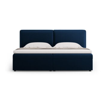 Tmavomodrá boxspring posteľ s úložným priestorom 160x200 cm Arendal – Cosmopolitan Design - Image 4