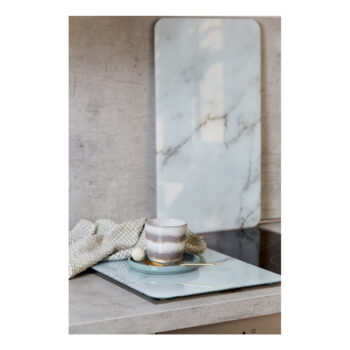 Súprava 2 sklenených krytov na sporák Wenko Marble, 52 × 30 cm - Image 2