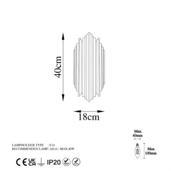 Nástenné svietidlo v zlatej farbe Kara – Opviq lights - Image 8