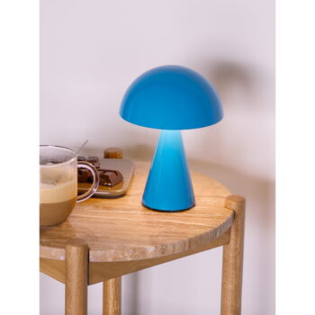 Modrá LED stmievateľná stolová lampa (výška 20 cm) Mush – Hübsch – Obrázok 2
