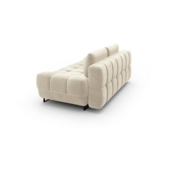 Béžová trojmiestna rozkladacia pohovka so zamatovým poťahom Windsor & Co Sofas Cirrus - Image 5