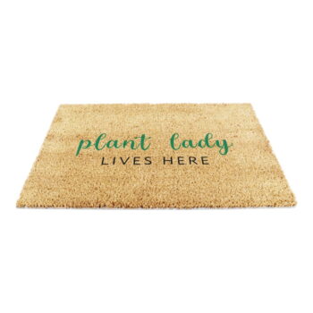 Rohožka z kokosového vlákna 40x60 cm Plant Lady Lives Here – Artsy Doormats – Obrázok 5