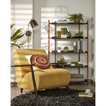 Žlté menčestrové kreslo Meghan – Kave Home - Image 6