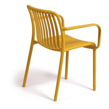 Horčicovožltá záhradná stolička Kave Home Isabellini - Image 3
