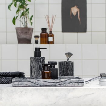Čierny mramorový dávkovač mydla 0.2 l Marble – Mette Ditmer Denmark - Image 2