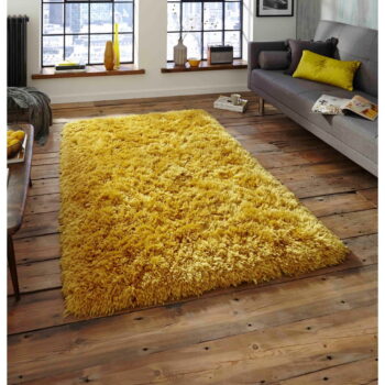 Žltý ručne tuftovaný koberec Think Rugs Polar PL Yellow, 80 × 150 cm – Obrázok 8