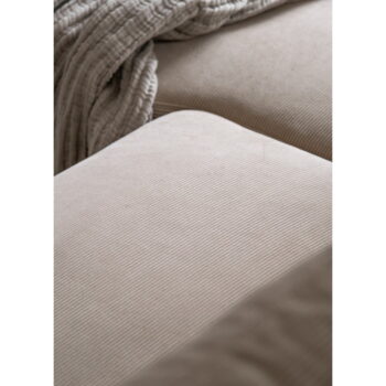 Béžová menčestrová rozkladacia rohová pohovka (ľavý roh) Lofty Lilly – Miuform - Image 3