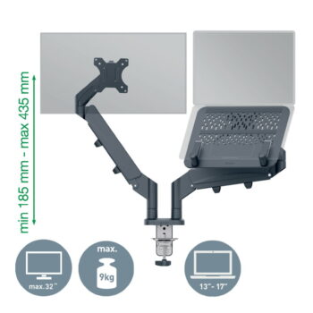 Držiak na monitor a laptop Ergo – Leitz - Image 3