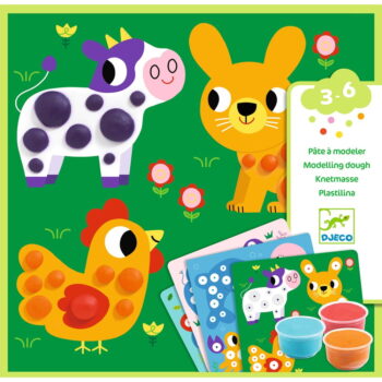 Výtvarný set s plastelínou Djeco Rozkošné zvieratk – Obrázok 3