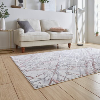 Ružovo-svetlosivý koberec 160x230 cm Artemis – Think Rugs – Obrázok 3