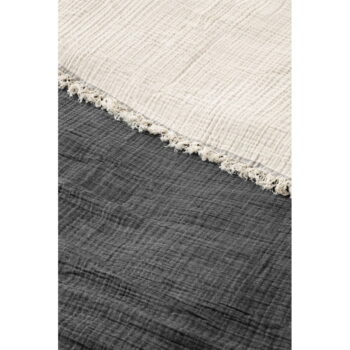 Tmavosivá mušelínová prikrývka na dvojlôžko 230x250 cm – Mijolnir – Obrázok 2