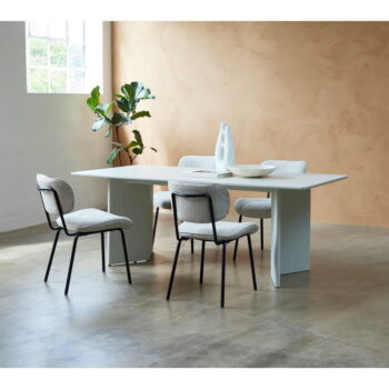 Svetlosivý jedálenský stôl 90x200 cm Palma – Unique Furniture - Image 2