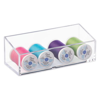 Priehľadný stohovateľný box iDesign Clarity, 15 x 6 cm – Obrázok 4