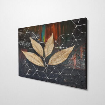 Ručne maľovaný obraz 100x70 cm Leaf – Wallity – Obrázok 5